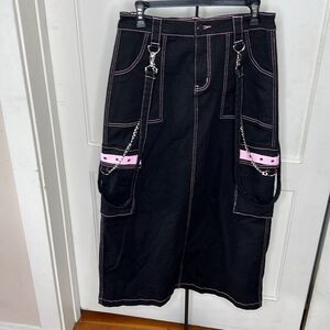 Black and Pink Women's Skirt